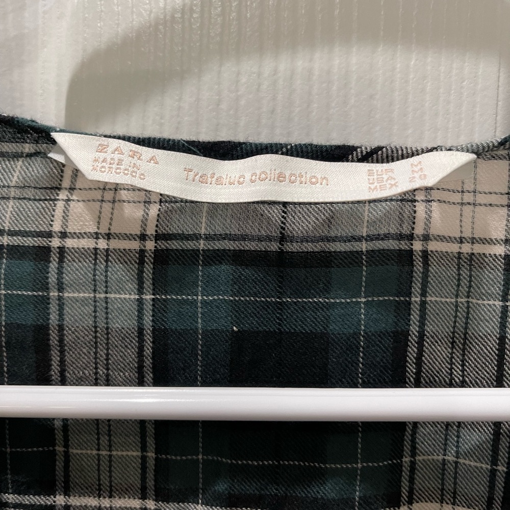 Zara Trafaluc plaid dress size medium - Picture 5 of 6